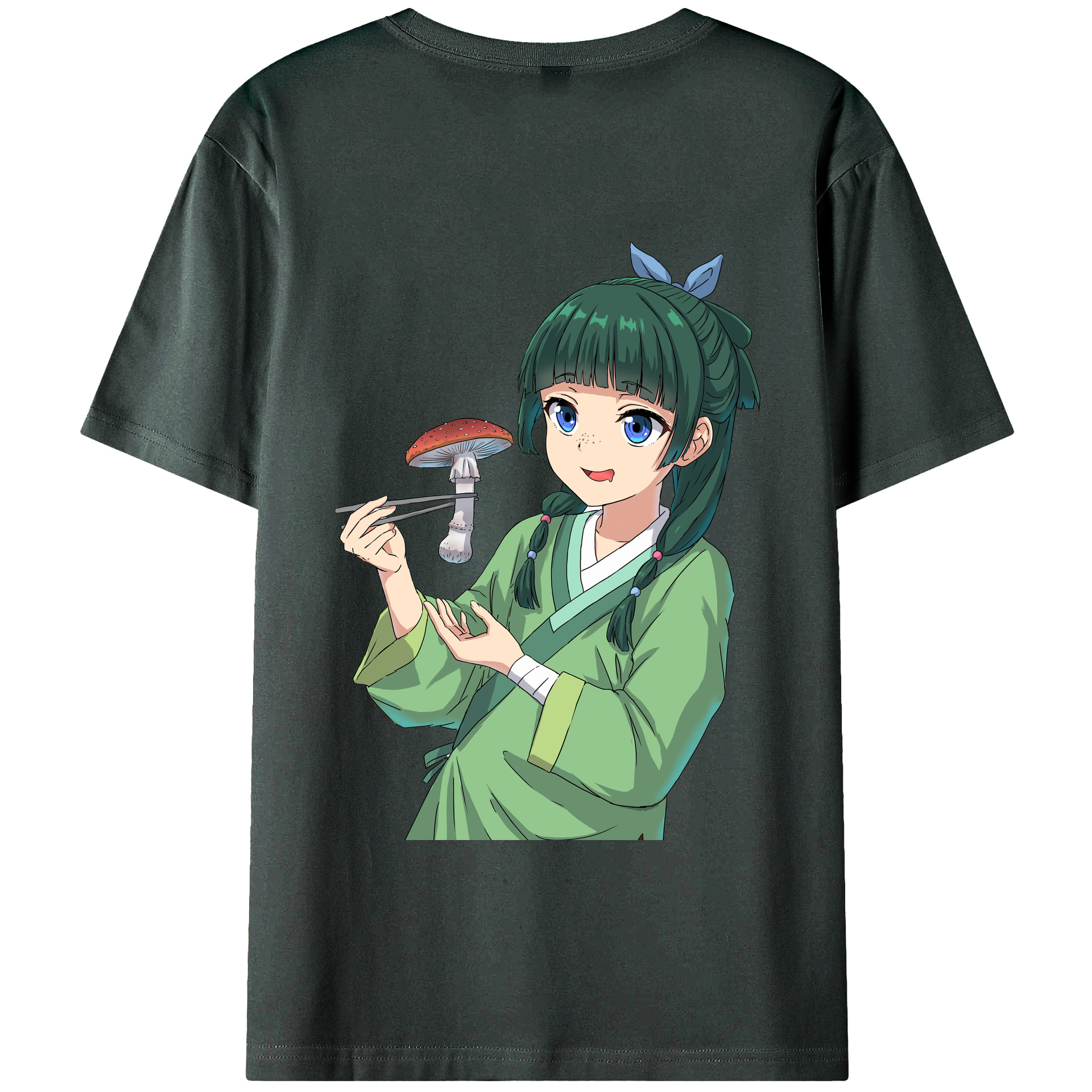 （画像用） 薬屋のひとりごと The Apothecary Diaries 綿100％ メンズ半袖Tシャツ（バックプリント） 通気性
